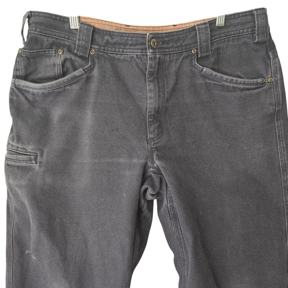 Duluth Trading Co Other - Duluth Trading Fire Hose Carpenter Pants Mens 38x32 Gray Cotton Canvas Workwear